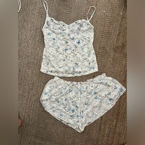 Frankie’s Bikinis lace PJ set
